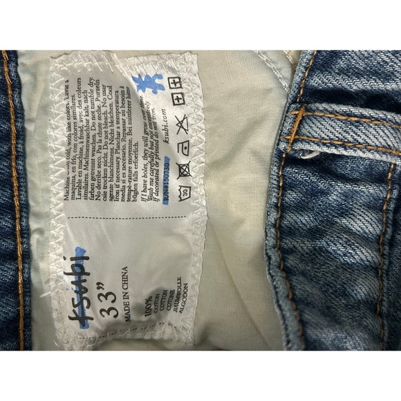 Ksubi Chitch Plus One Jeans 098 Denim Distressed Blue Mens 33 5000006702 - Picture 3 of 7